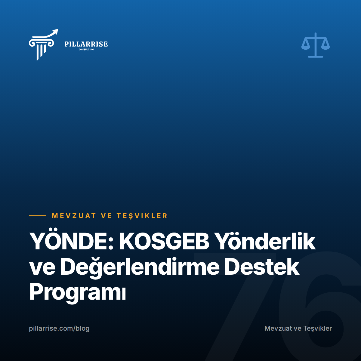 YÖNDE: KOSGEB Yönderlik ve Değerlendirme Destek Programı