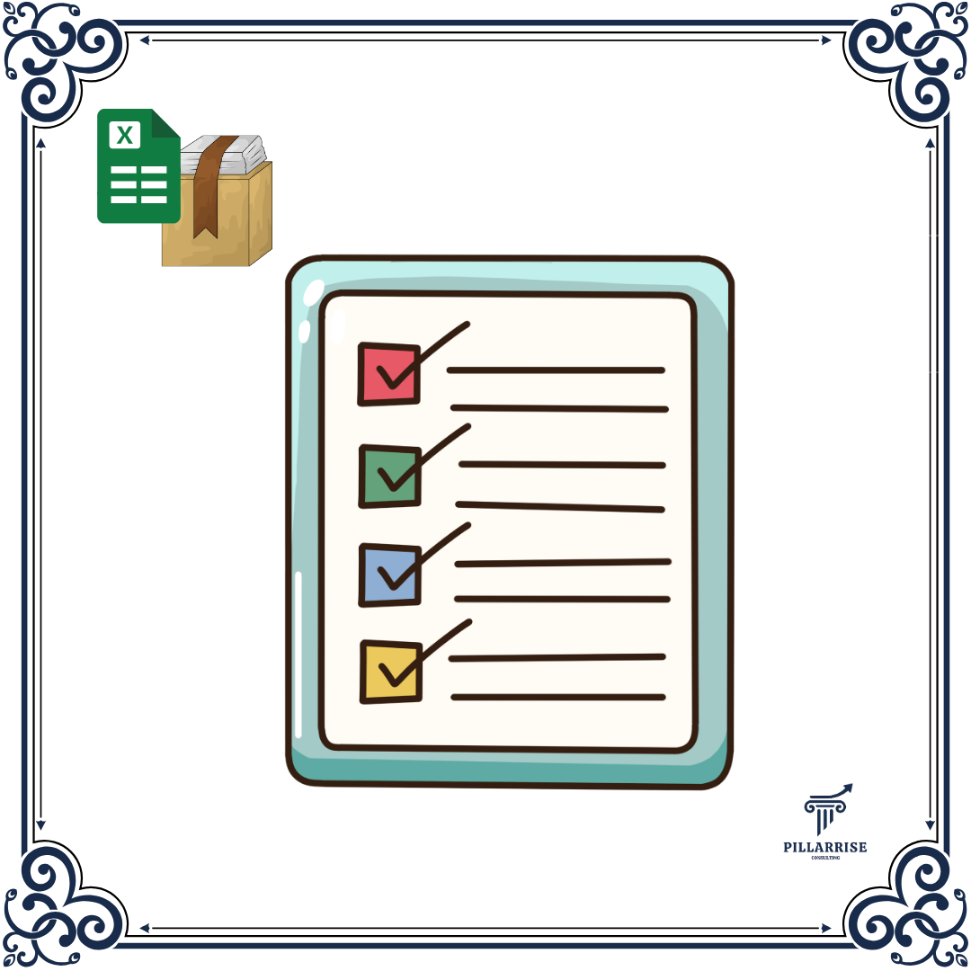 Business CheckList Excel Şablonu