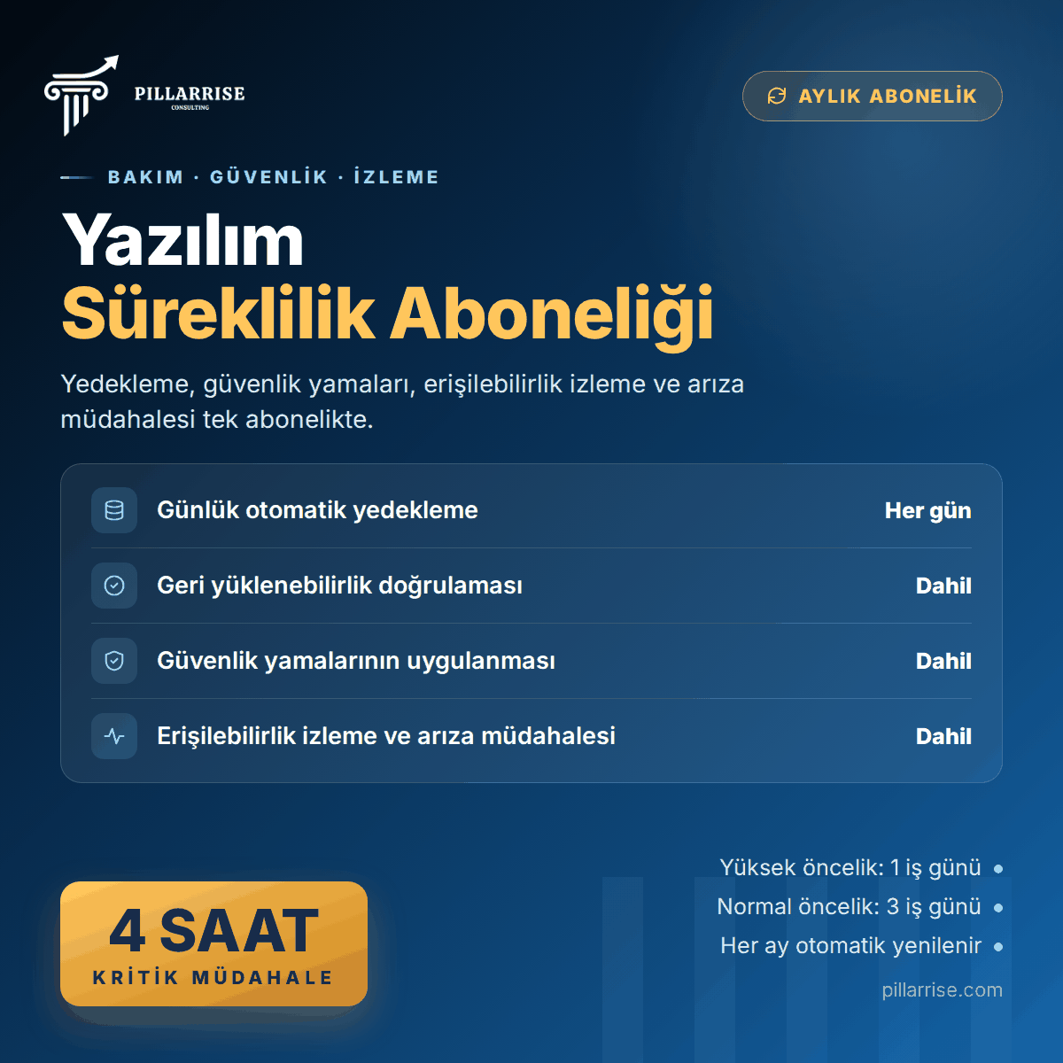 Yazılım Süreklilik Aboneliği
